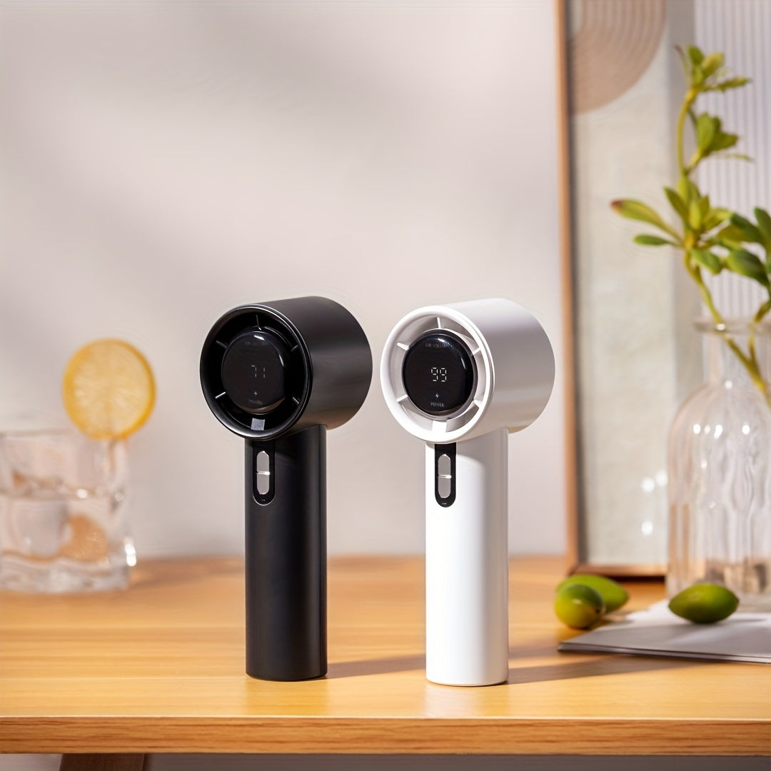 Rechargeable Handheld Fan with Adjustable Speed Settings for Outdoor Use and Gifts