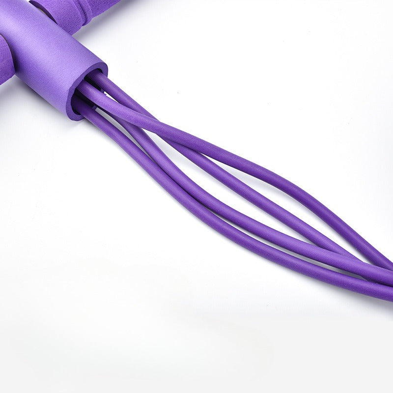 Lightweight Resistance Band for Full Body Workouts Pink Purple Blue EVA Stackable