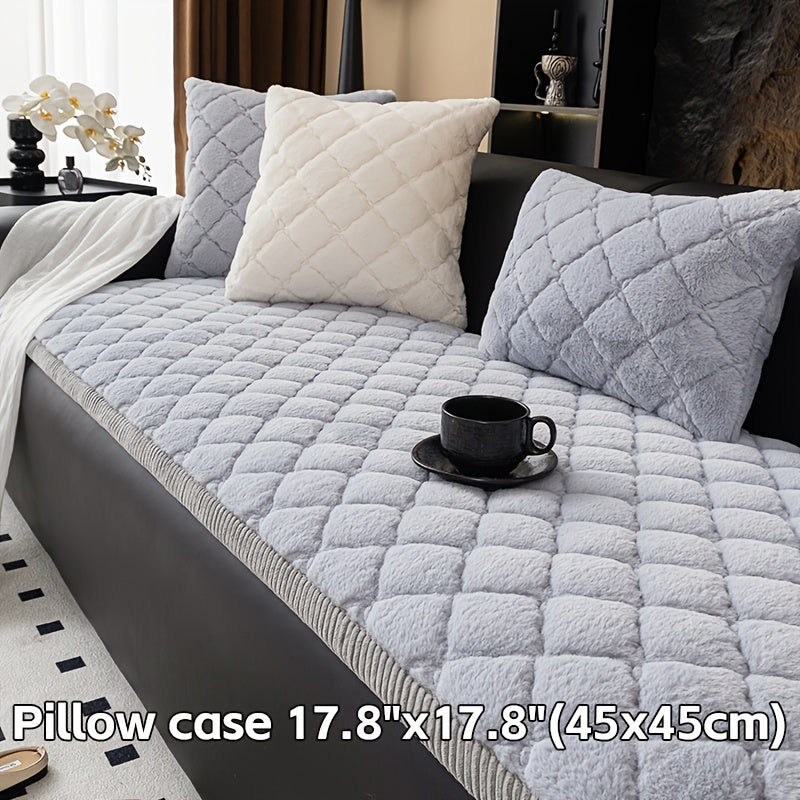 Zamonaviy to'qilgan divan qoplamasi, uy hayvonlari uchun qulay, mashinada yuviladigan, sirpanmaydigan, turli mebel o'lchamlari va uslublari uchun qalin polyester himoyasi, uy yoki ofis bezaklari uchun.