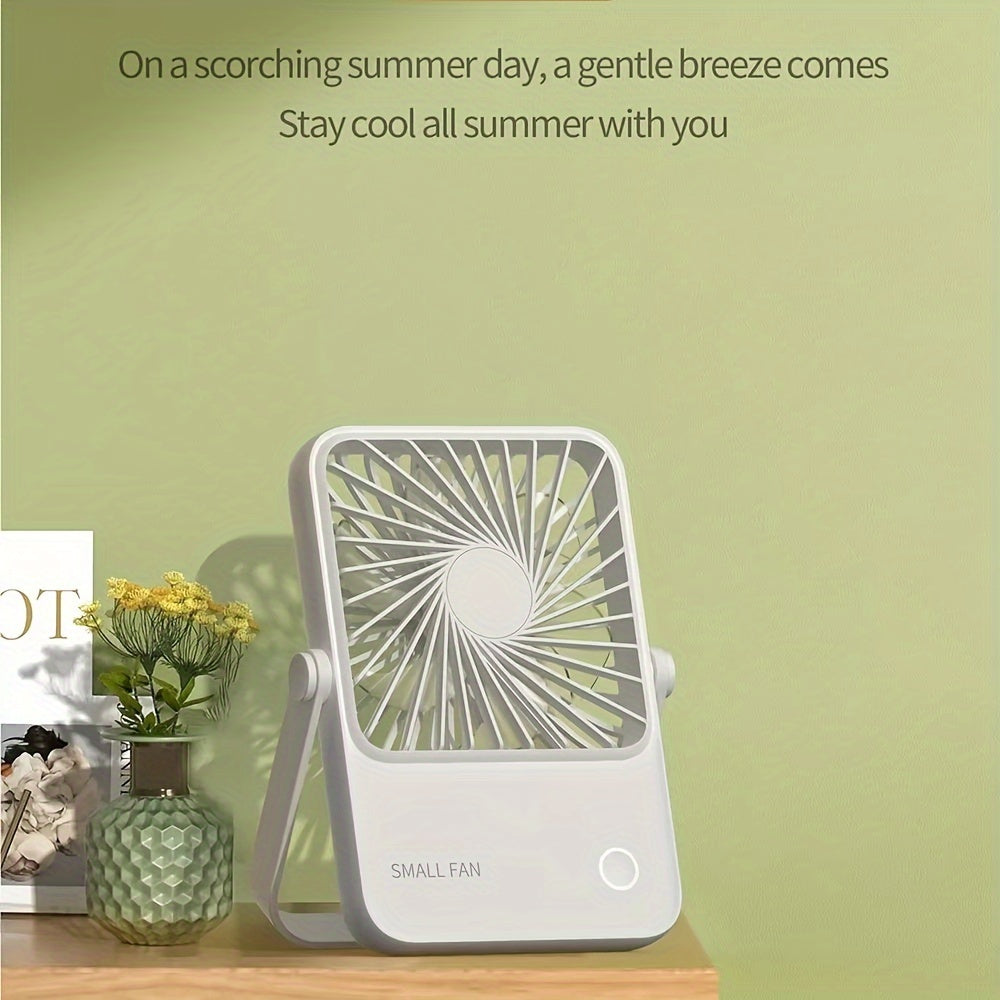 Mini Portable USB Fan Rechargeable Silent Desktop Wall Mount High-Speed Indoor Outdoor