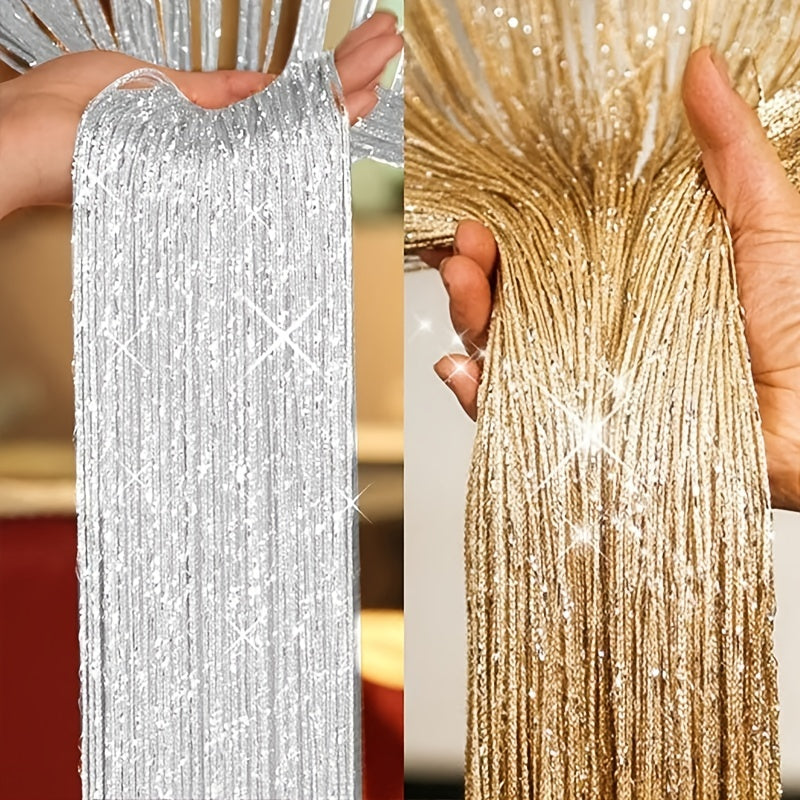 Sparkle Tassel Curtain String Room Divider for Door and Window Decoration