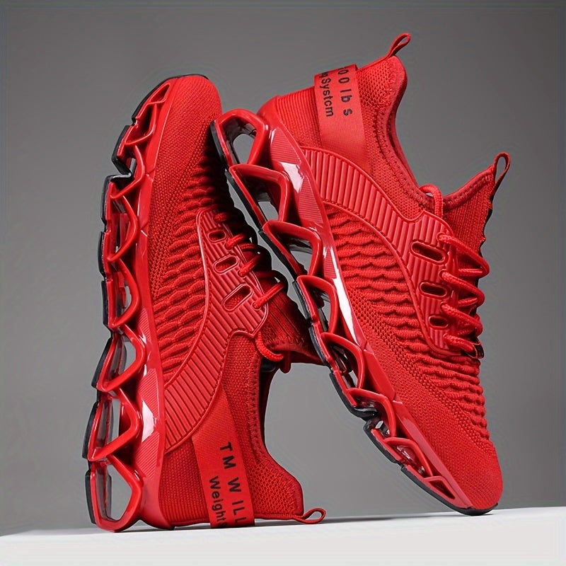 Men's Breathable Mesh Sneakers All-Season Casual Running Shock-Absorbing Shoes