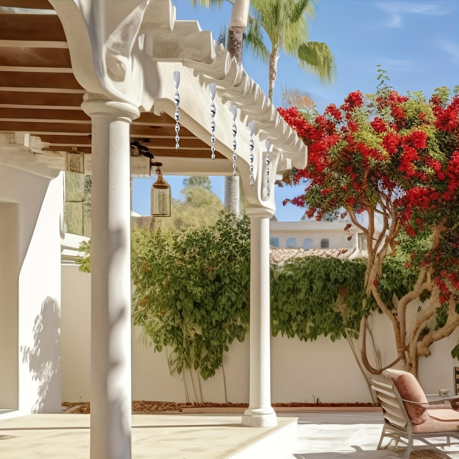 12Pcs 3D Wind Spinners Bird Repellent Garden Yard Decor Outdoor Ornament