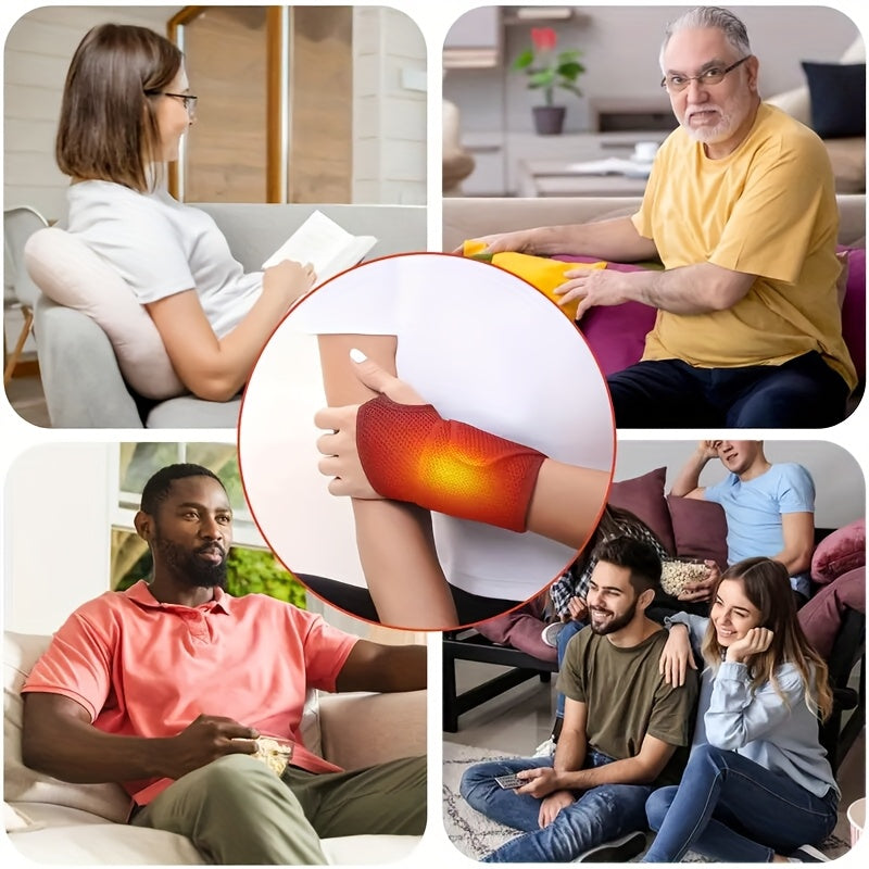 USB isitiladigan klutch, vibratsion massaj bilan - 3 ta harorat darajasi, 4 ta vaqt rejimi bilan bilaguzuk. Sintetik matodan tayyorlangan, batareyasiz ≤36V da ishlaydi.