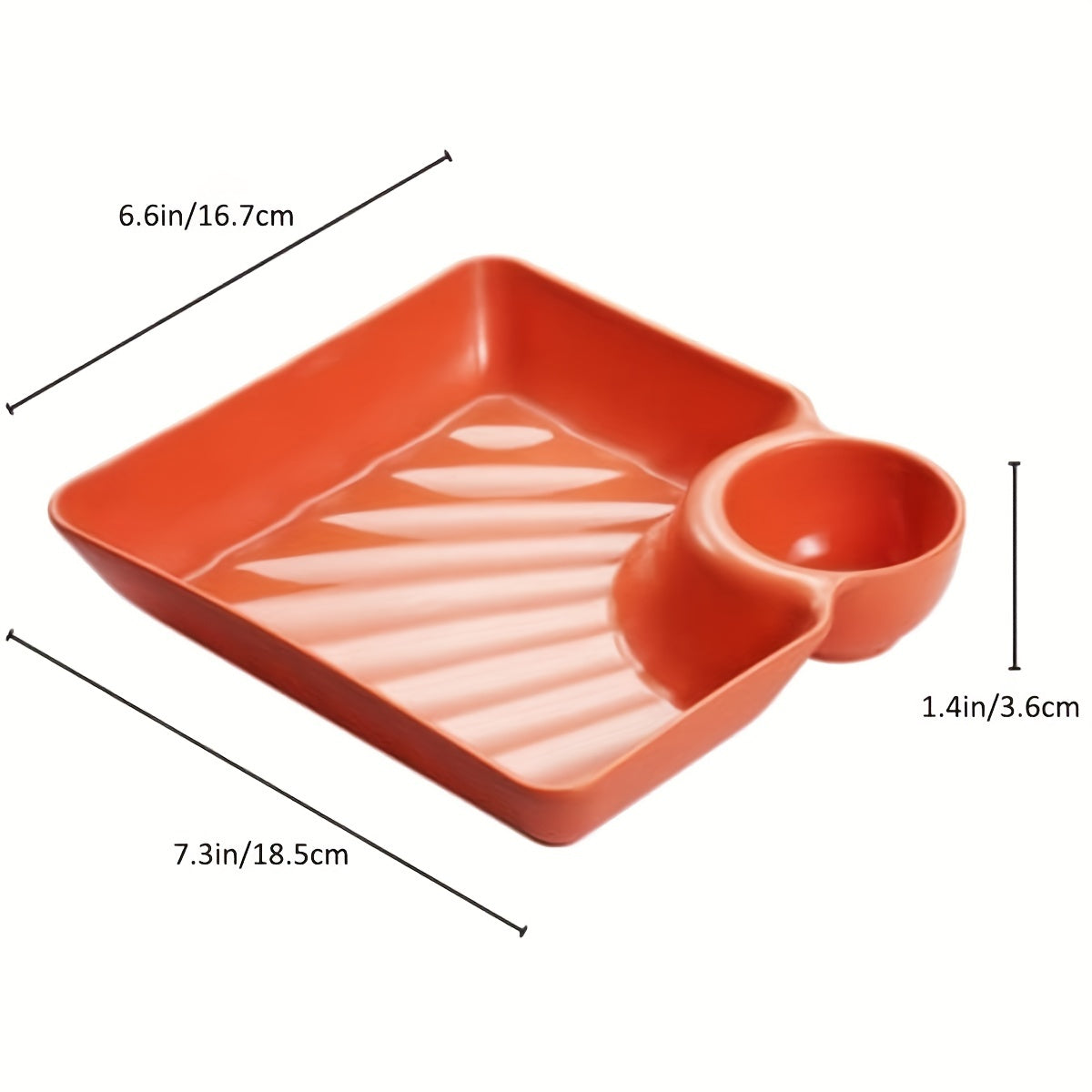 Set of 4 Reusable Serving Platters for Appetizers Charcuterie Food and Dessert 18.54cm x 16.76cm