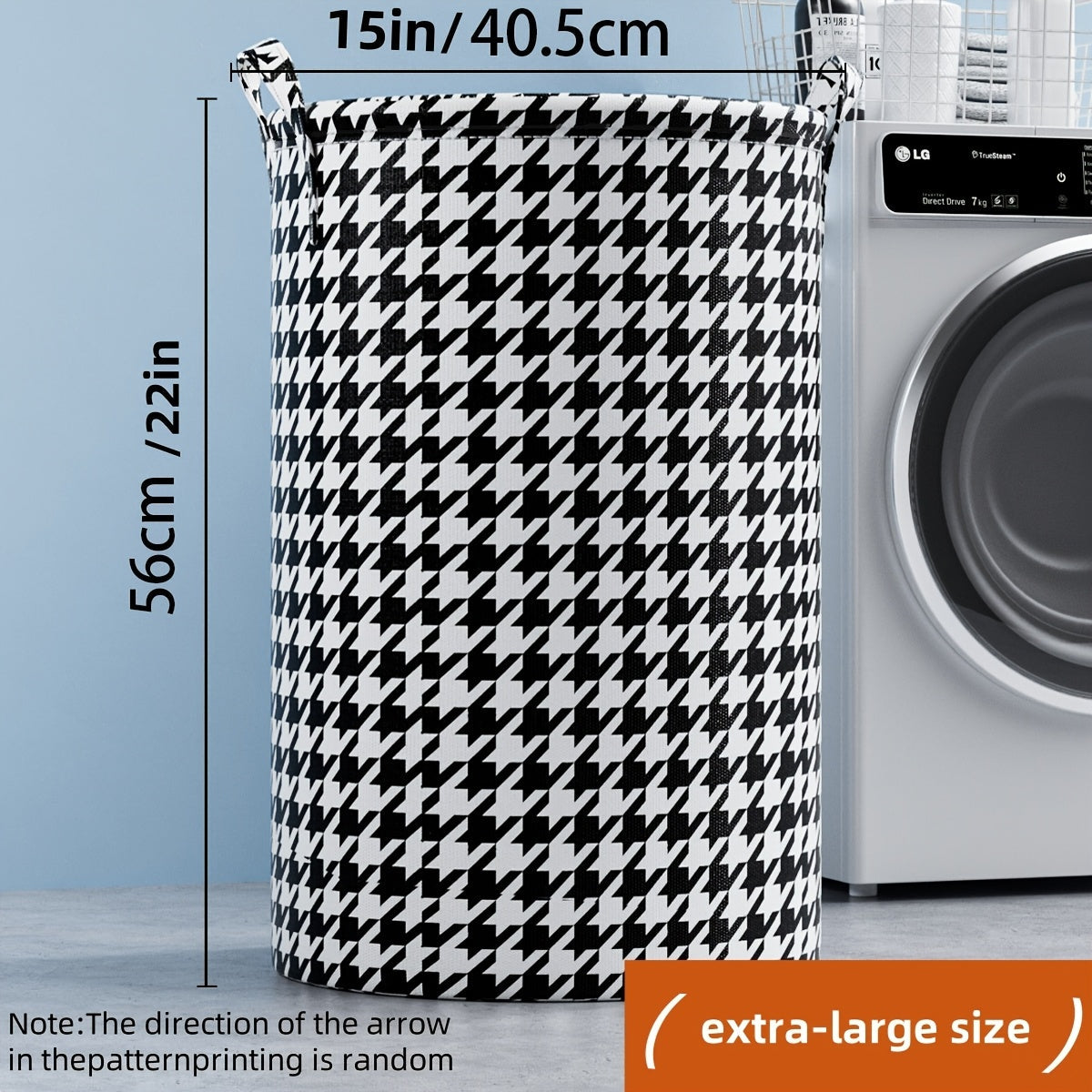 Cesta de almacenamiento plegable de tela para ropa, juguetes y ropa blanca, negra