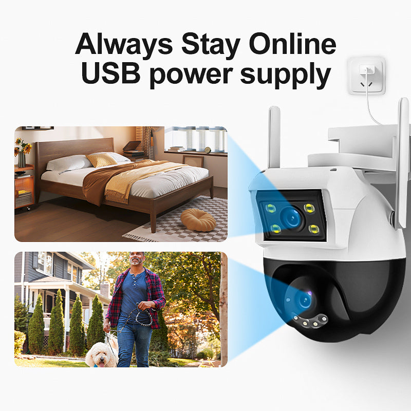 Wireless Outdoor IP66 Waterproof Security Camera with Multi-Function Features