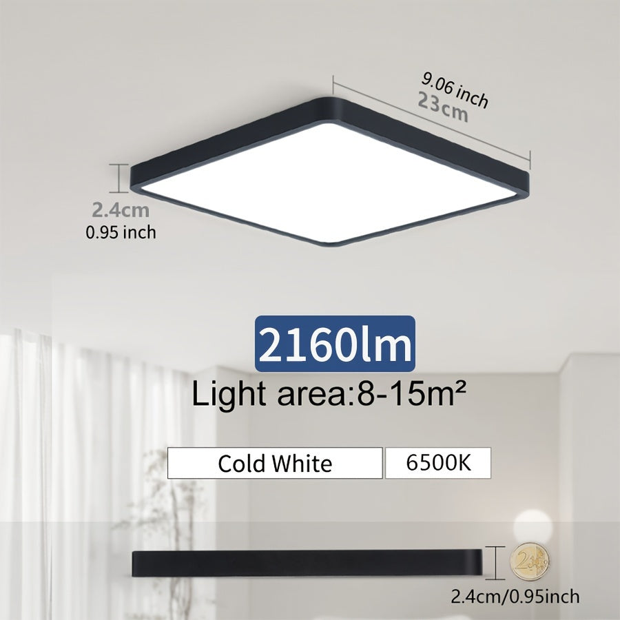 Modern Nordic LED Ceiling Light 24W 36W Ultrathin Square Indoor Living Room Bedroom