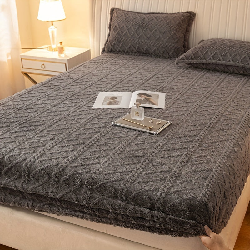 Полосатая тюль кровати из плотного полиэстера жаккард, моющаяся, для кроватей до 29 см