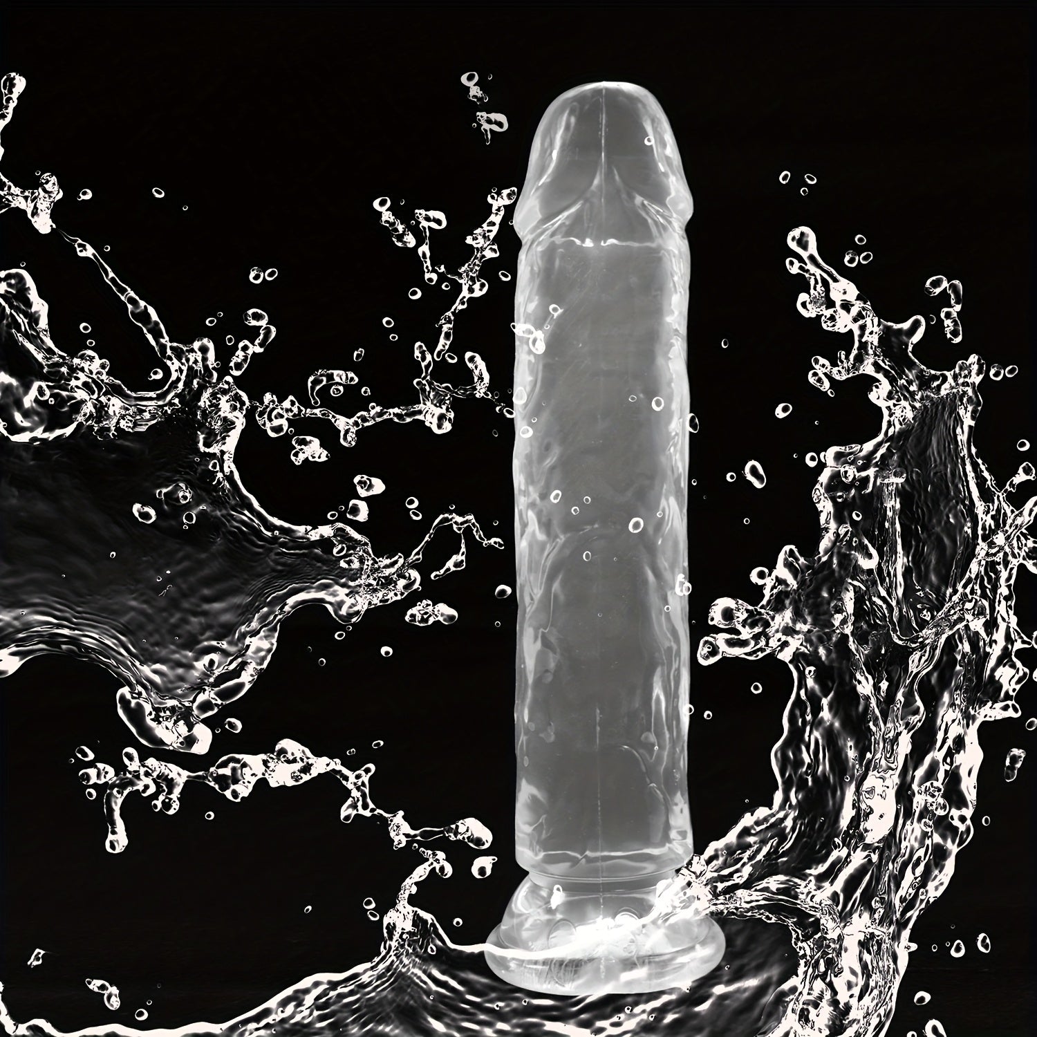 Unisex Silicone Hands-Free Dildo With Suction Cup Anal Plug Massager