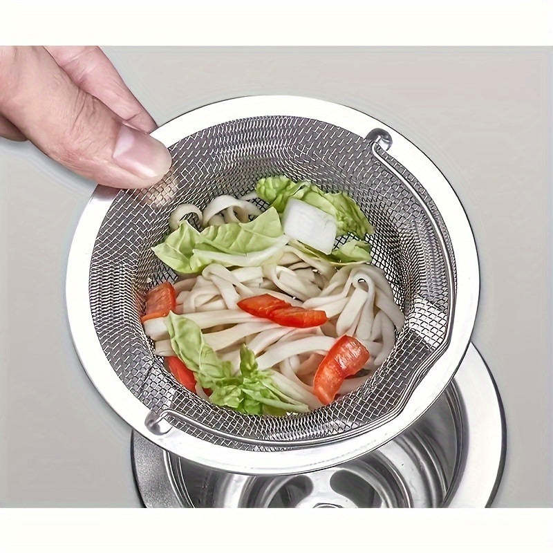 Stainless Steel Sink Strainer Basket Universal Fit Kitchen Drain Filter