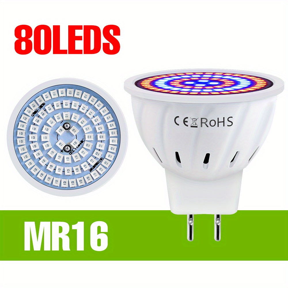 E27 LED Grow Light Bulb Full Spectrum Hydroponic Indoor Plant Lighting Red Blue UV IR 48/60 LEDs