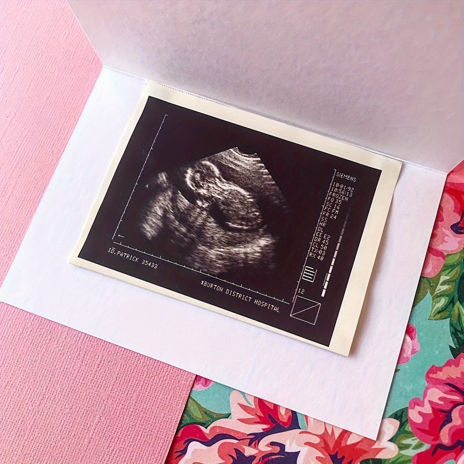 Pregnancy Announcement Card with Envelope for Family and Grandparents