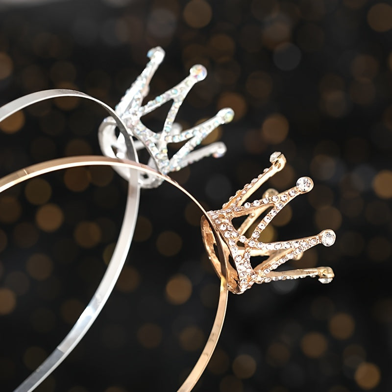 Ayollar uchun vintage kristall taxtalar va tiaralar, to'y, prom, nikoh uchun zamonaviy aksessuarlar