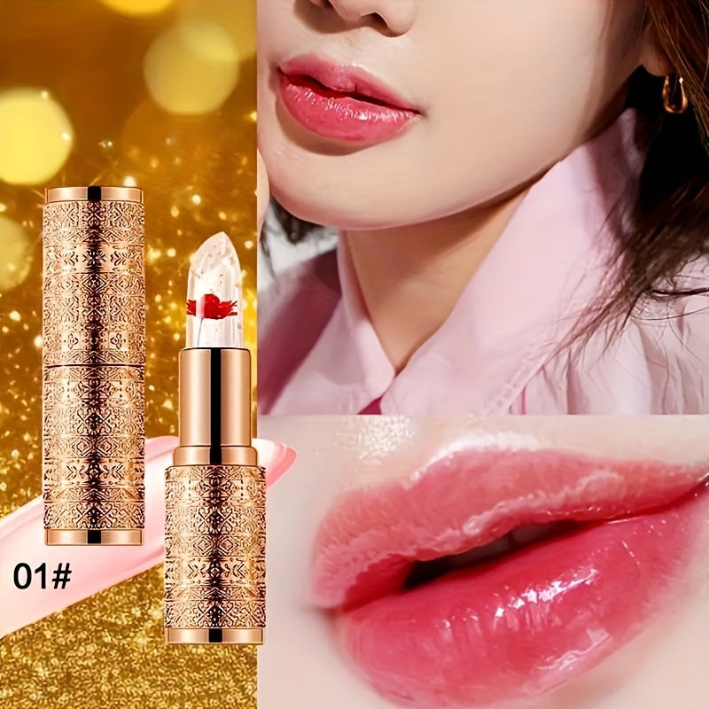 Ayollar uchun rang o'zgartiradigan lab bo'yog'i, gul bilan namlantiruvchi lab bo'yog'i