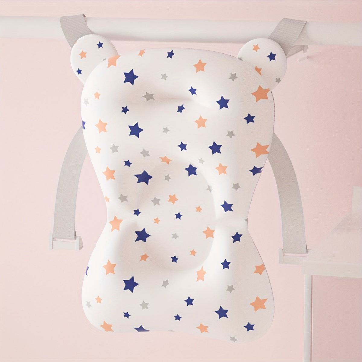 Bath Mat with 4 Buckles for Secure Suspension Breathable Non-Slip Durable