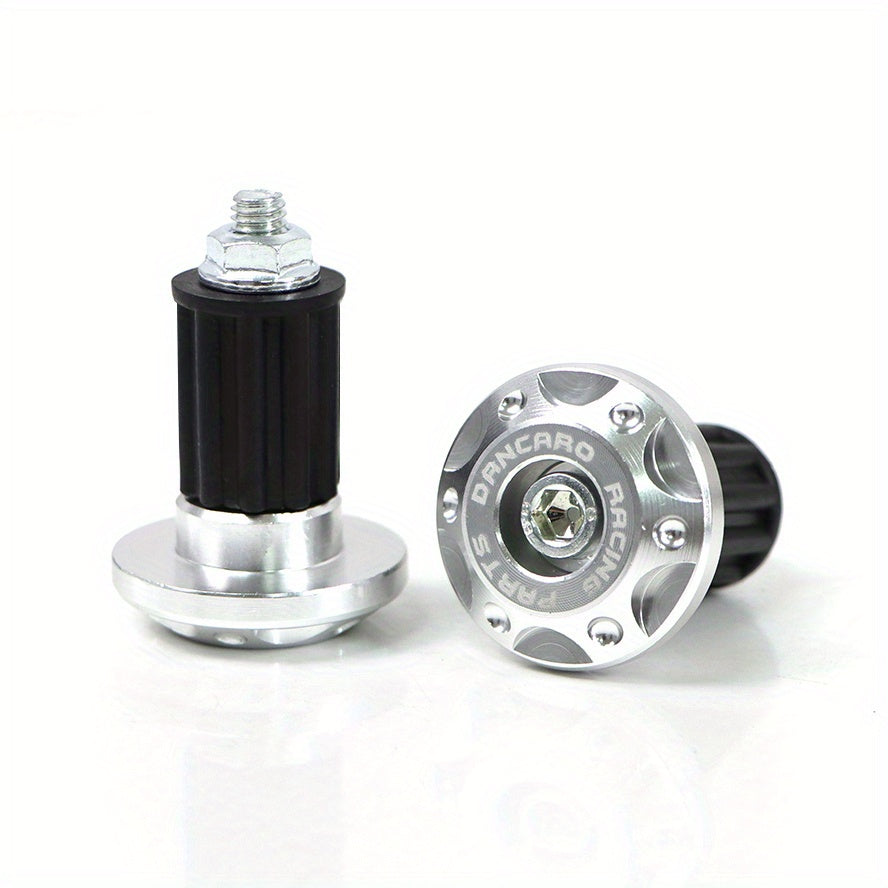 Motorcycle Handlebar End Caps Aluminum Alloy Golden Plug Fit Cruiser Bike