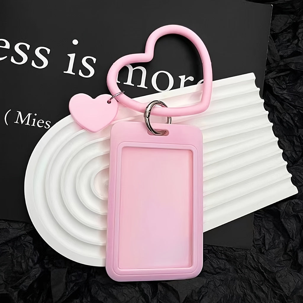 Waterproof Card Holder with Keychain for Credit Cards IDs and Photocards