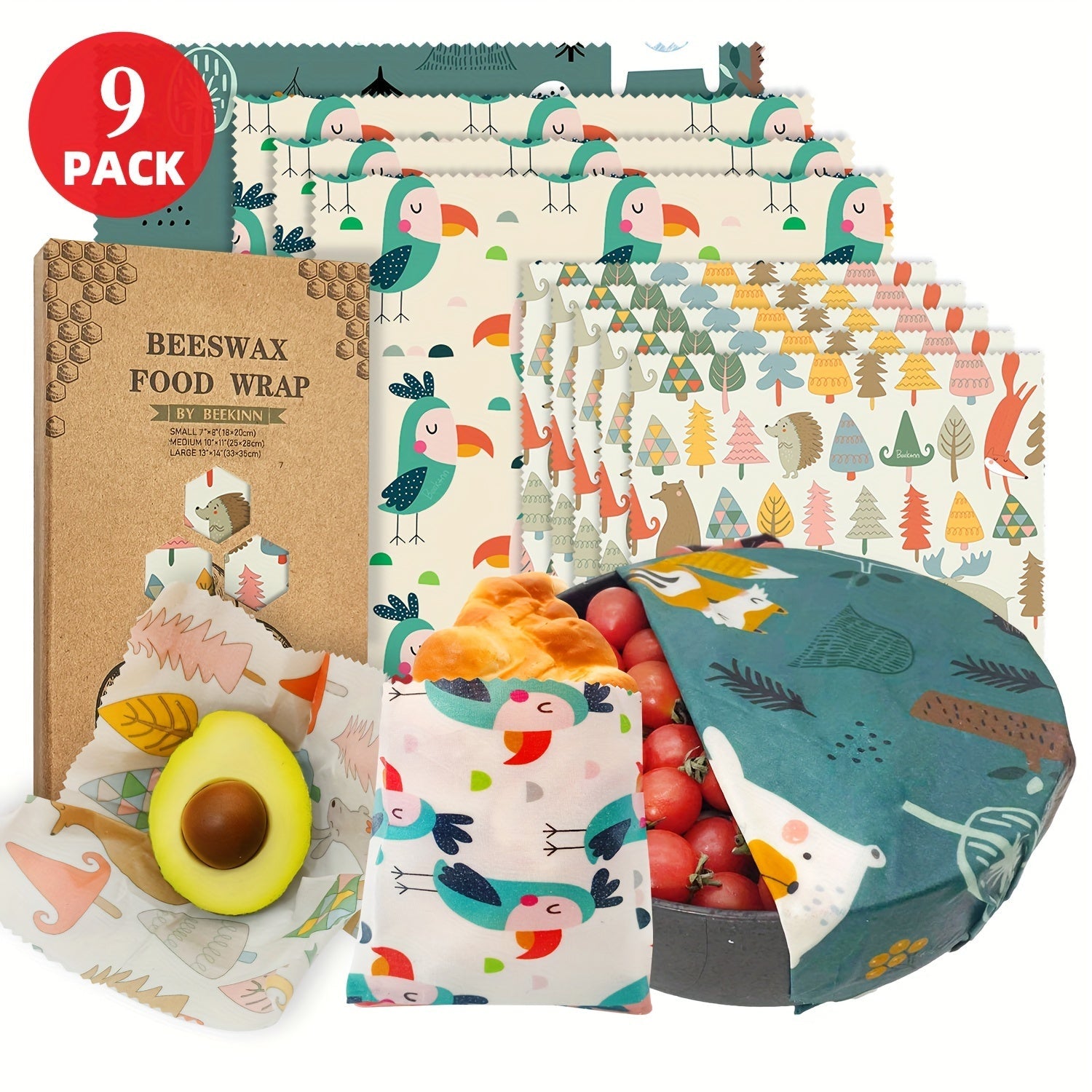 Asal mum to'quv qoplami 9 ta qayta ishlatiladigan ekologik toza kvadrat oshxona qoplami