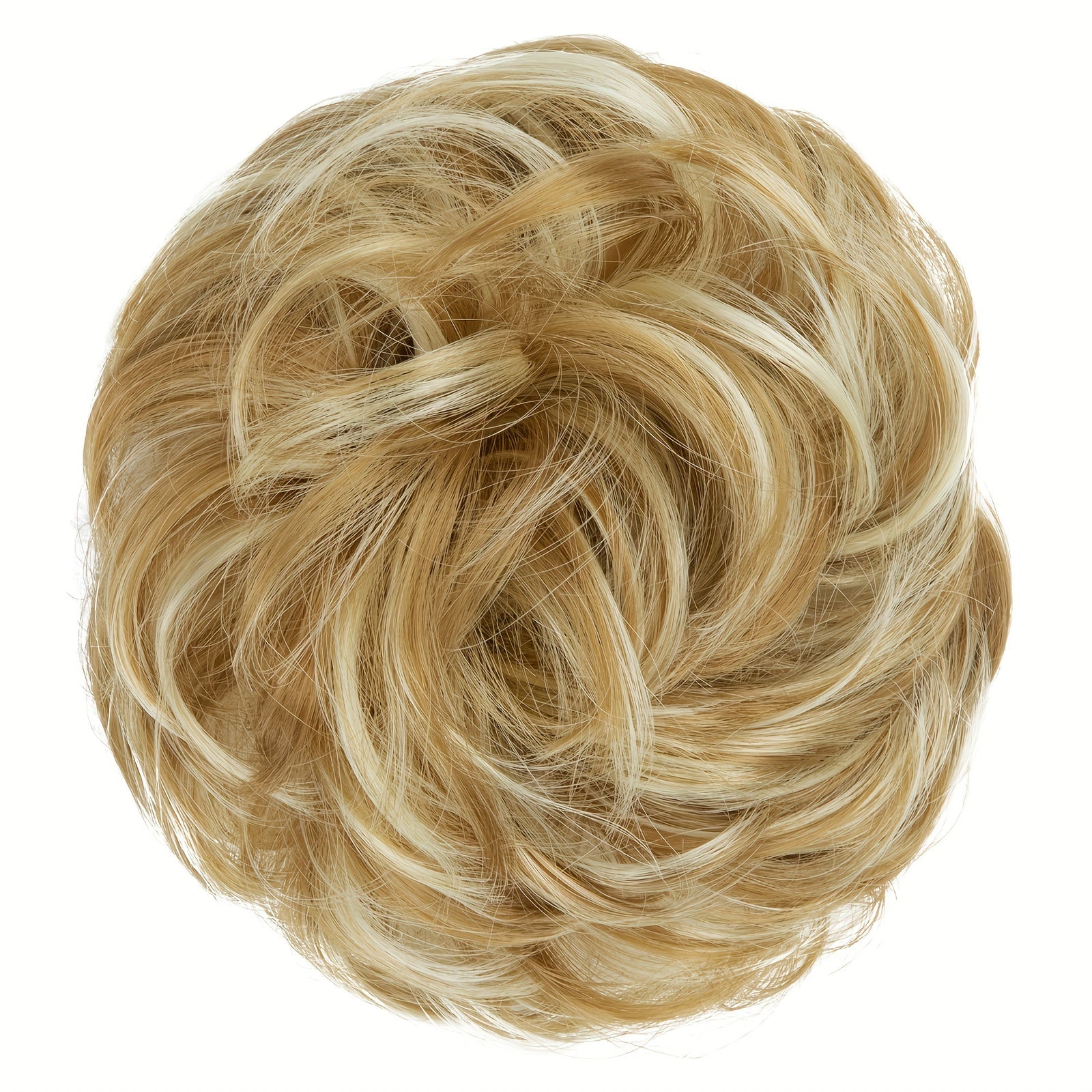 Women High-Temperature Fiber Wig with Sewn PET Hair Tie Elegant Style