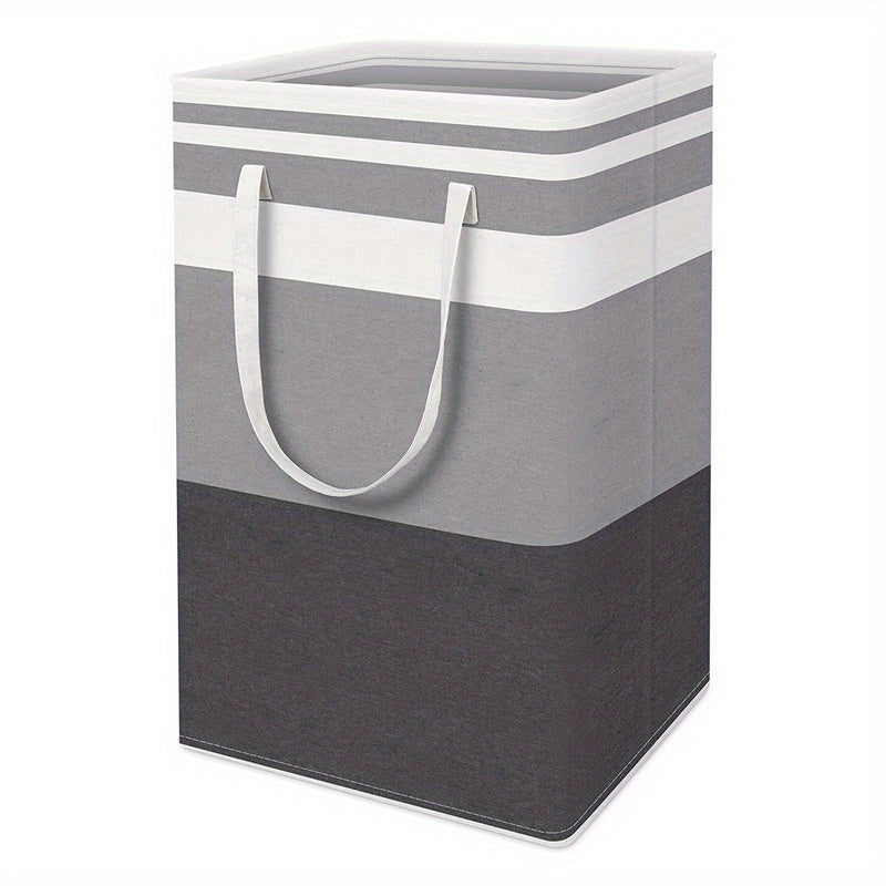 Grey Laundry Basket with Waterproof Waterproof and Freestanding Design 75L Capacity