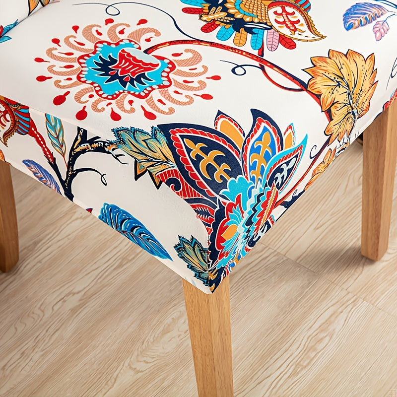 Чехлы для стульев 4-6, изготовленные из мягкого, эластичного спандекса. Съемные и washable для использования в столовых, офисах, кухнях, отелях и домах.