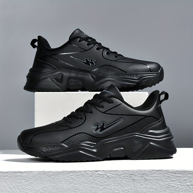 Men's Casual Sneakers Running Shoes Breathable Fabric Low Top Lace-Up Durable Sole