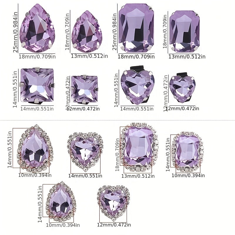 Women Shoe Accessories DIY Shoe Decorations Rhinestones and Buckles Pack