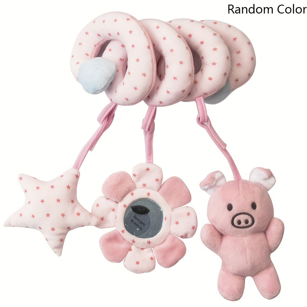 Newborn Baby Activity Toy Set High Contrast Sensory Spiral Hanging Toys for Stroller Bed Crib
