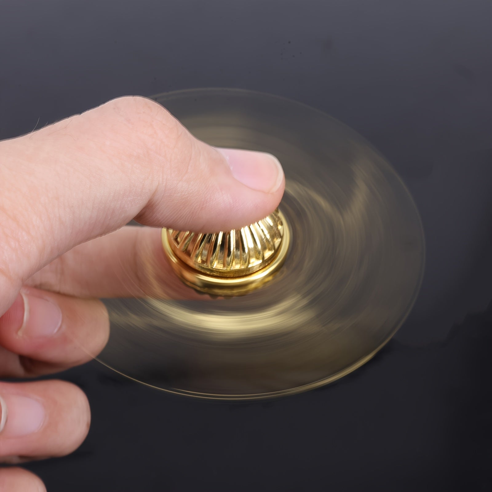 Golden Alloy Hand Spinner with Magical Wing Design for Relaxation and Focus