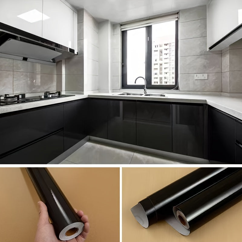 Waterproof Self-Adhesive Wallpaper Roll for Cabinets and Walls, Easy to Remove