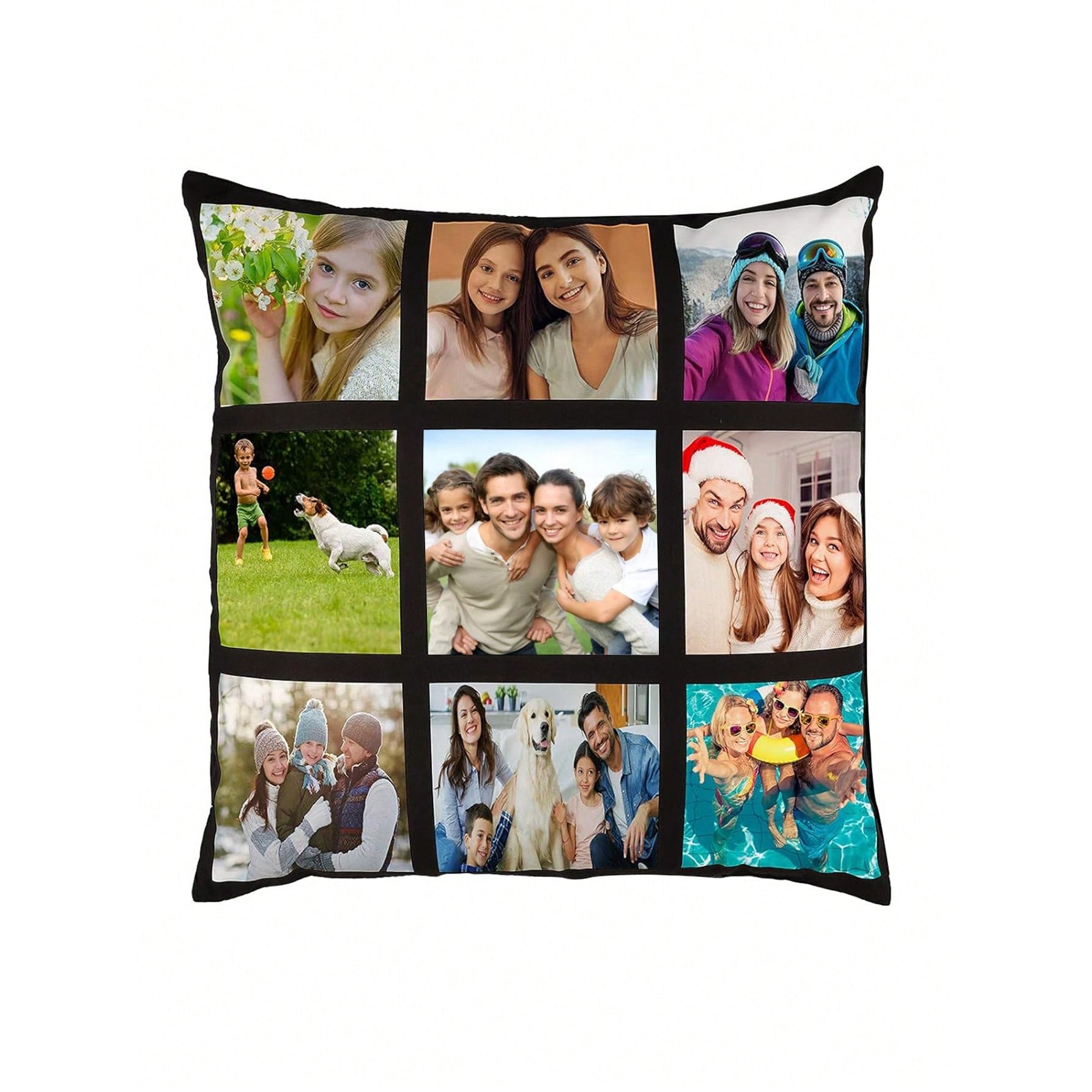 Custom Single-Sided Printed Pillowcase for Kids Pets and Events Soft Polyester