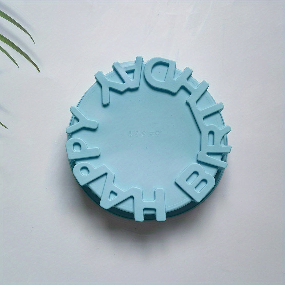 Silicone Birthday Cake Pan 20.09cm Non-Stick Baking Mold for Oven Use