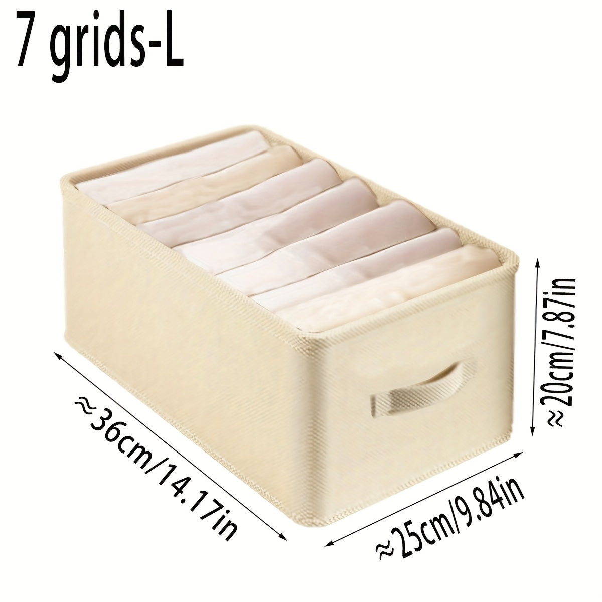 Foldable Fabric Clothes Organizer with Drawer Storage for Pants and Apparel