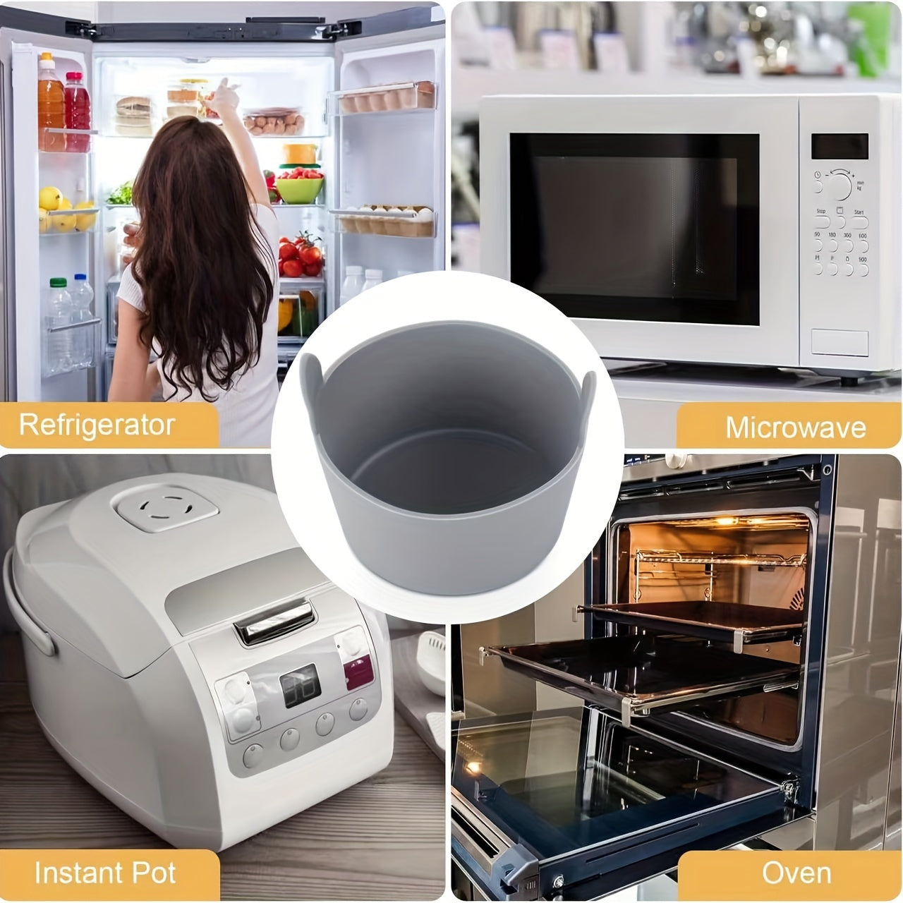 Silicone Egg Cooker Mold Set of 4 for Air Fryer Non-Stick Durable