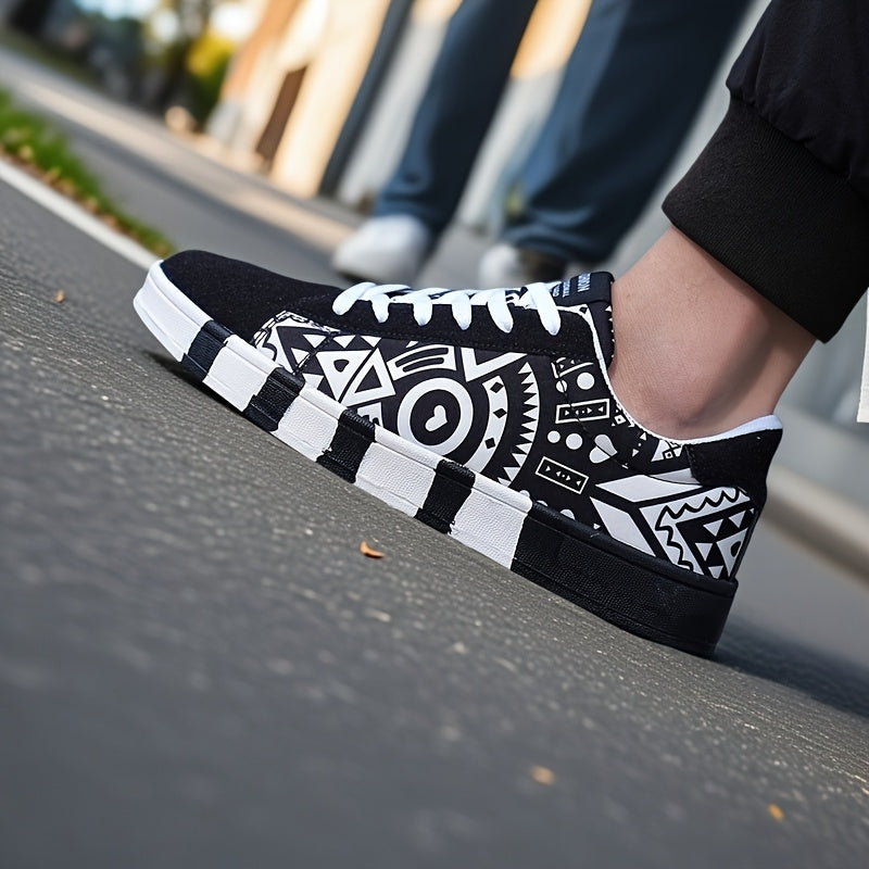 Men's Canvas Sneakers Lace-Up Casual Running Tennis Basketball All-Season Low Top