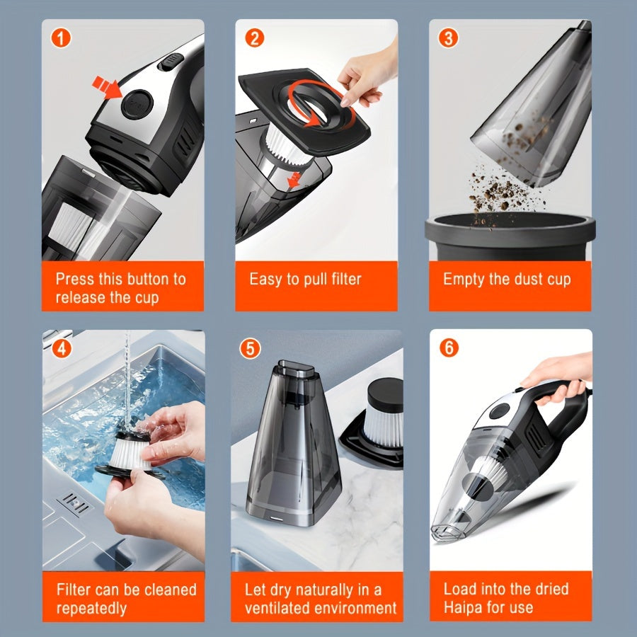 Aspiradora de mano mini portátil para eliminar polvo, herramienta de limpieza portátil