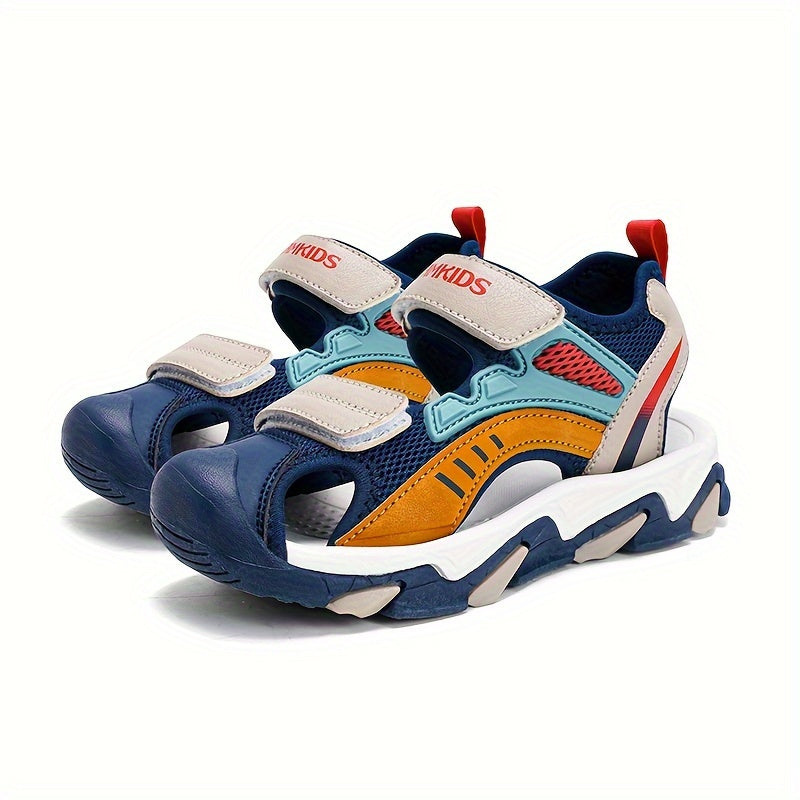Boys Breathable Close-Toe Sandals Lightweight Non-Slip Outdoor Summer Shoes
