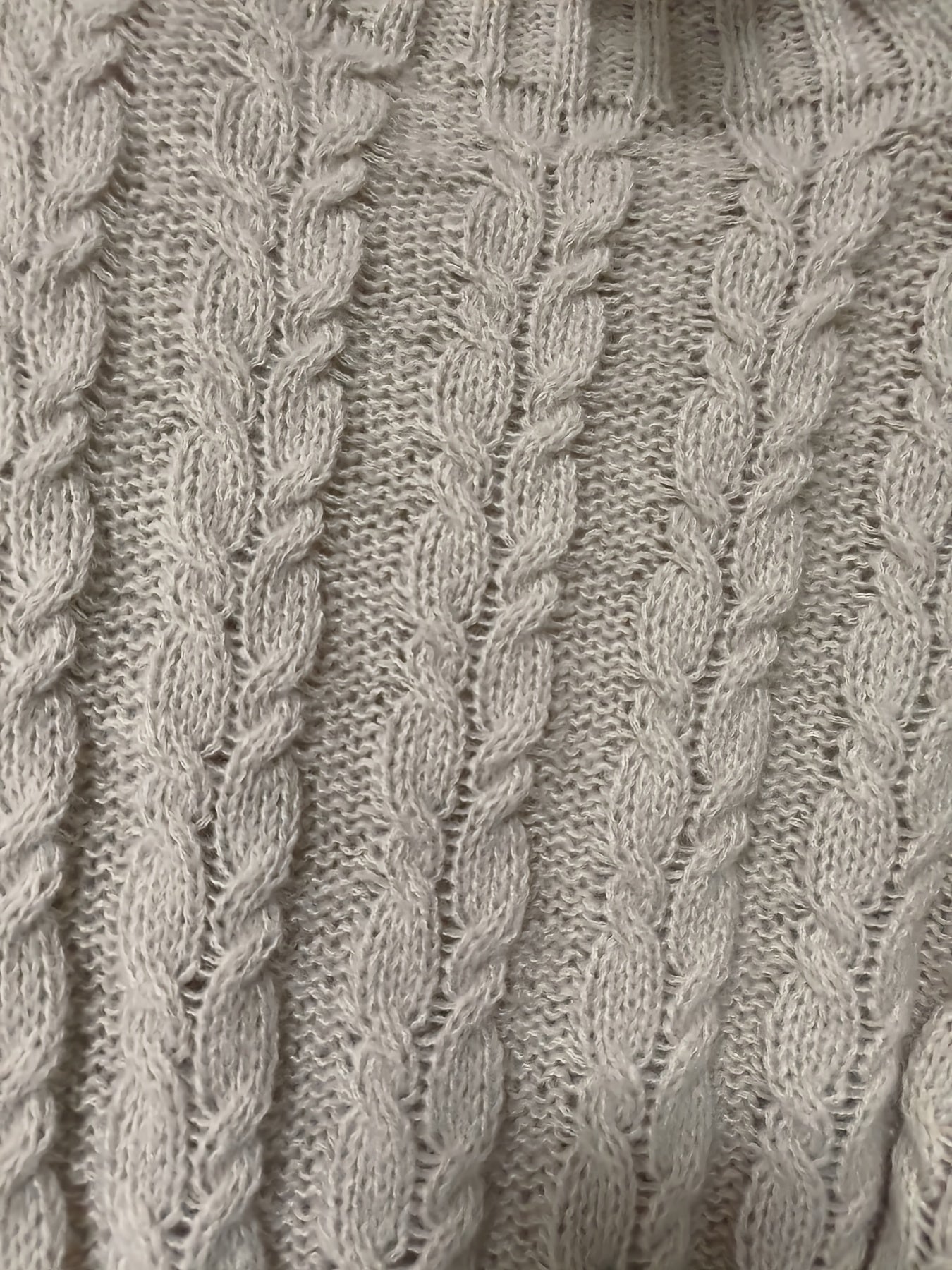 Suéter de cuello alto de talla grande para mujer, suéter de punto suave, de manga larga, pulóver oversized