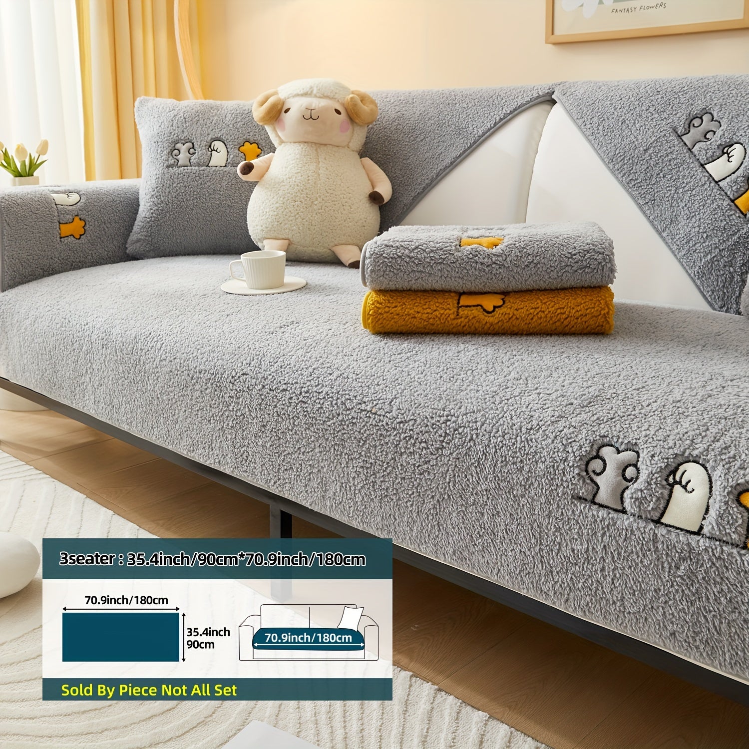 Плюшевый чехол на диван для собак, противоскользящий, защитный чехол для мебели