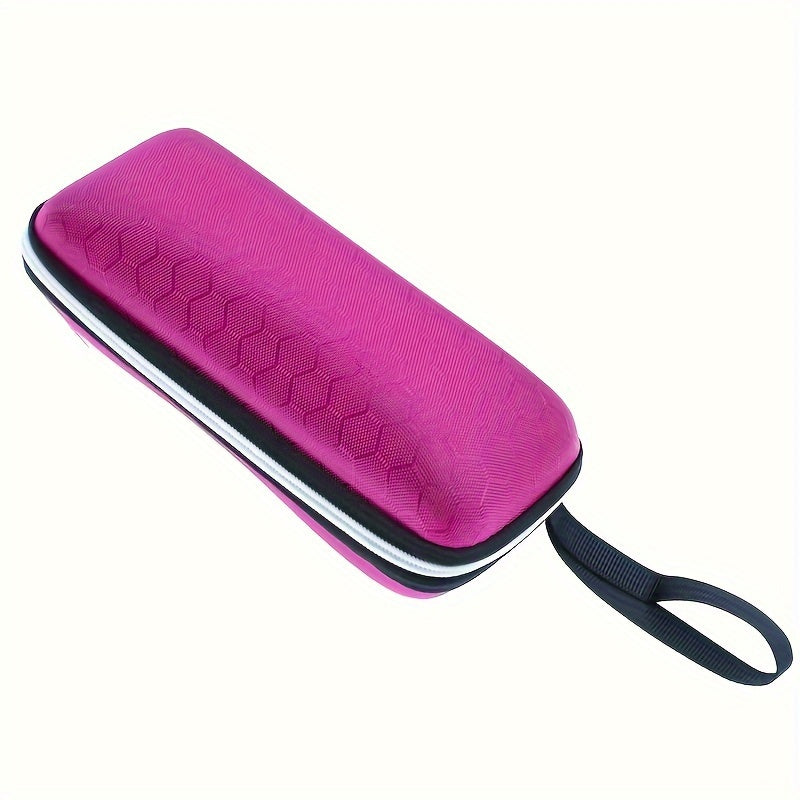 Four Stylish EVA Hard Shell Eyeglass Cases Zipper Closure Travel Pouch for Men Women