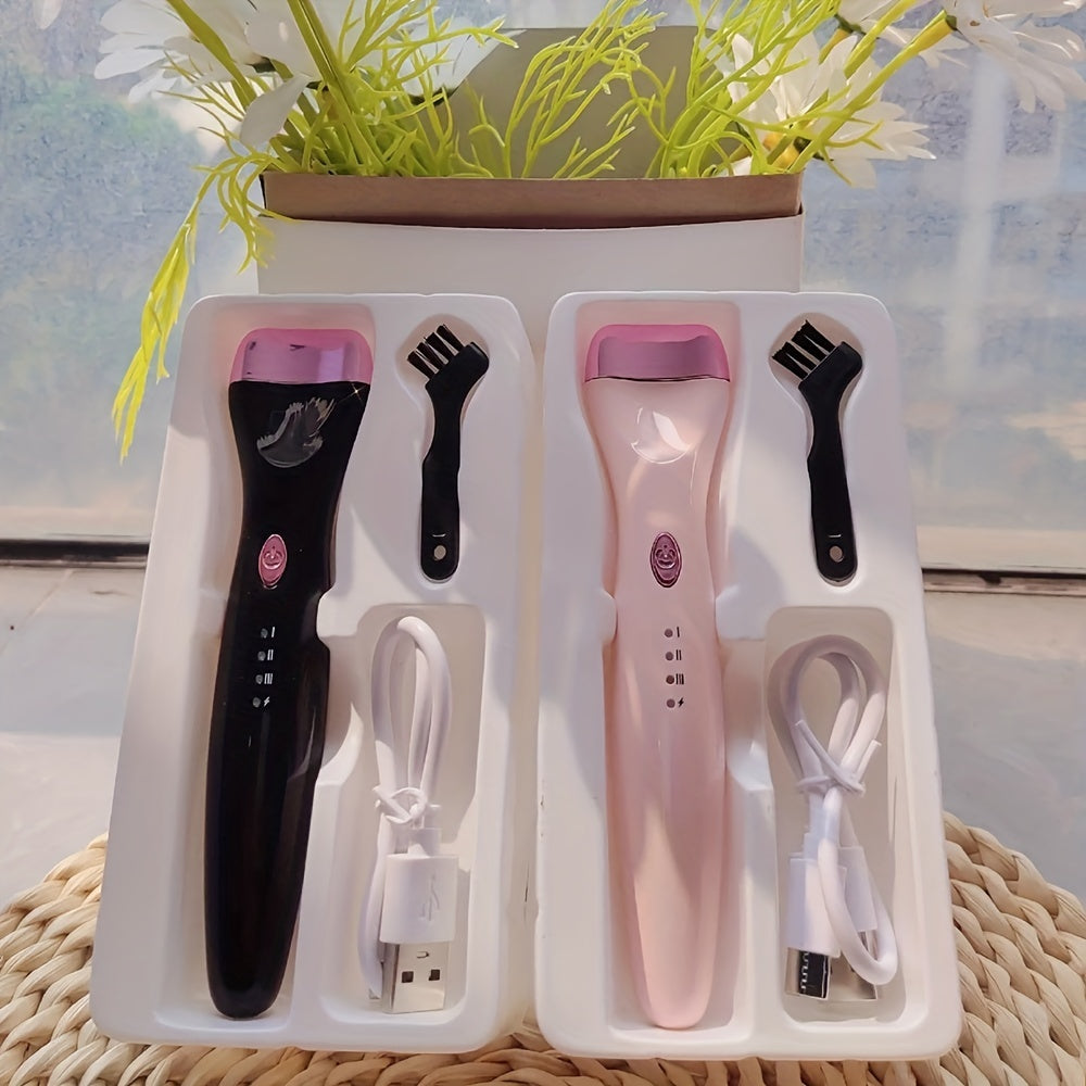 Rechargeable Electric Heated Eyelash Curler Portable Fast Curling Mascara Tool