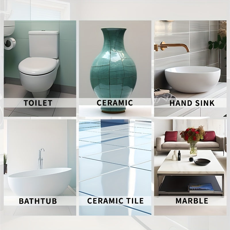 Waterproof Ceramic Tile Adhesive for Repairing Bathtubs Sinks and Fixtures