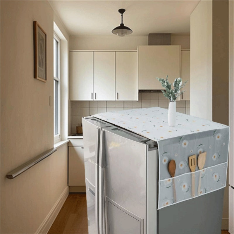 Cubierta a prueba de polvo para refrigeradores de gran tamaño, material PE, duradera y fácil de limpiar