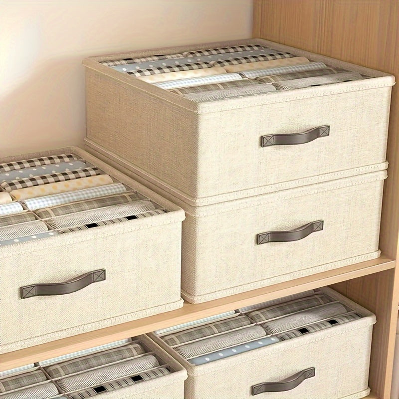 Foldable Drawer Organizer Set with 16 Cells for Underwear Socks Bras Space Saving Storage