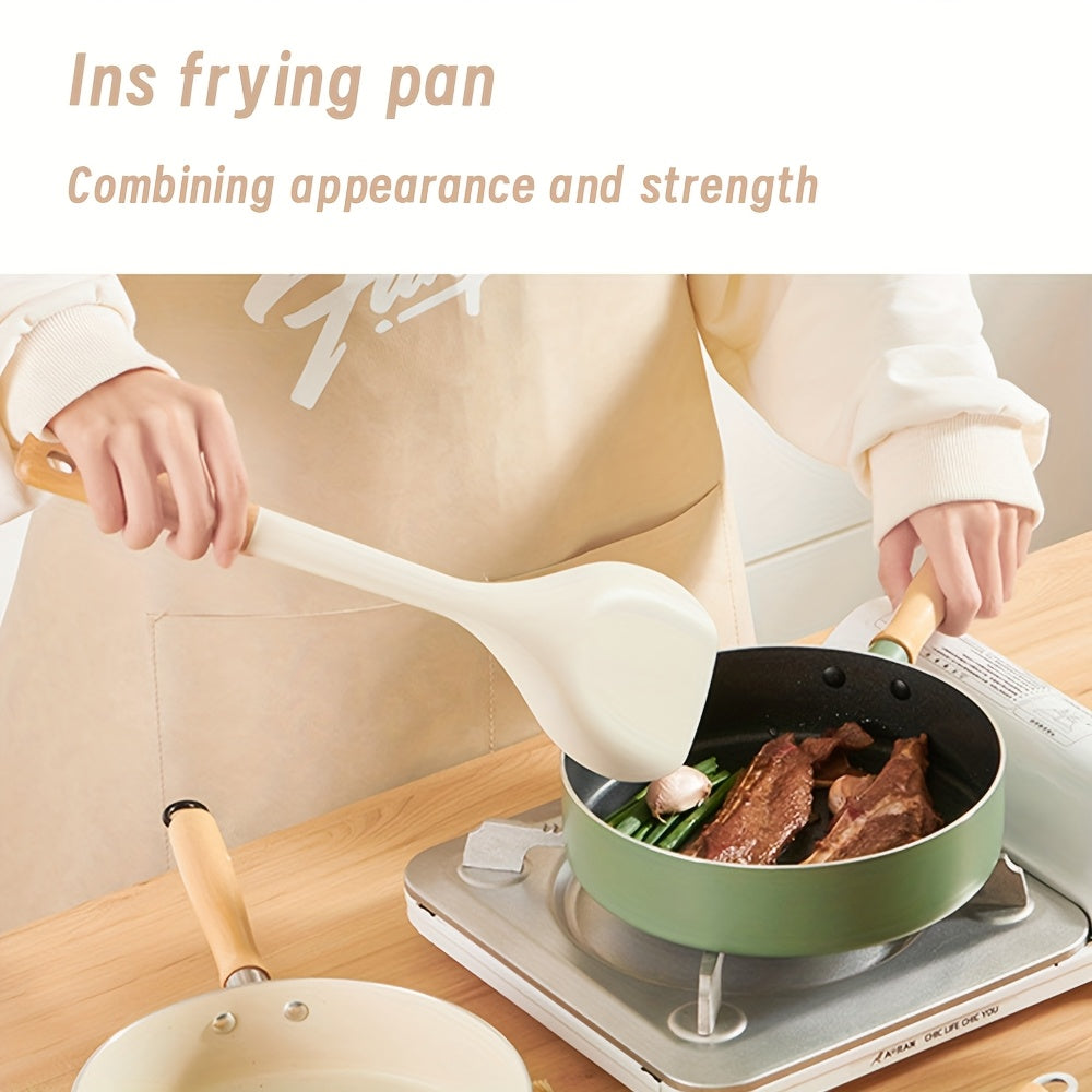 Qattiq yopishmaydigan qovurilgan pan, go'sht, tuxum va stir-fry uchun bir xilda issiqlik taqsimoti bilan - Oila pishirish ehtiyojlari va ko'p qirrali oshxona asoslari uchun ideal.