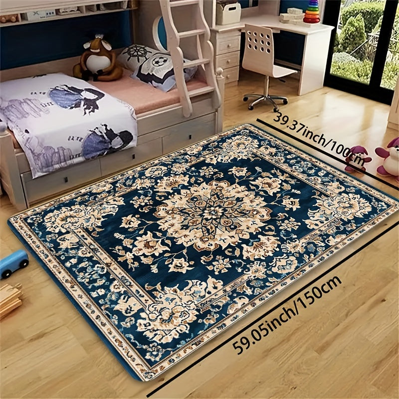 Bohem uslubidagi aksent gilam 8mm polyester, sirg‘almas, oshxona, yotoqxona, ichki makon uchun