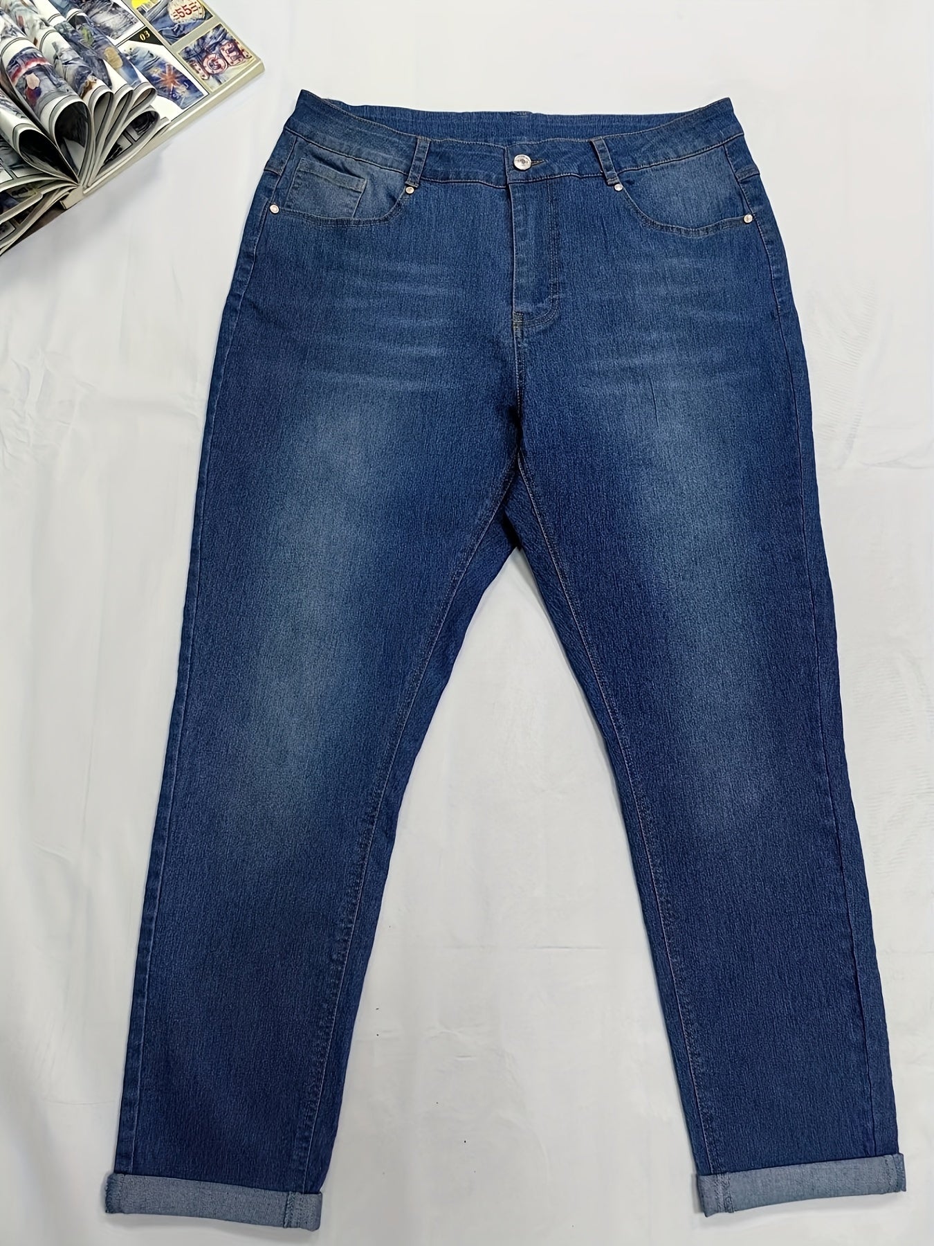 Ayollar uchun keng hajmli to‘liq rangli yuqori qavatli elastik toraygan jinsilar