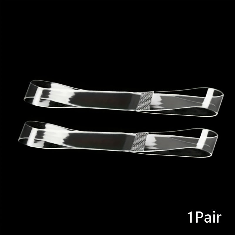 Women's Transparent Elastic Non-Slip Shoelaces for High Heels, Secure Fit