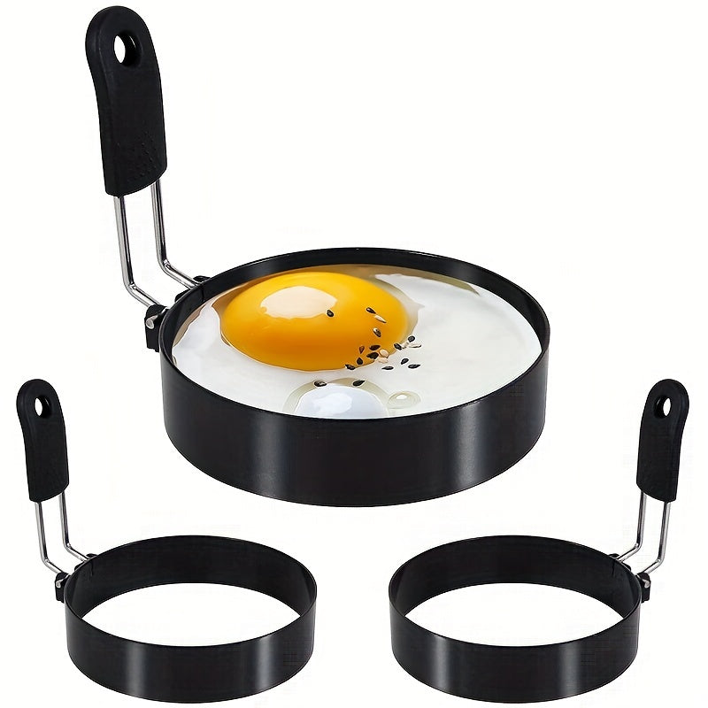 Stainless Steel Egg Ring Set 10.16cm Non-Stick Frying and Omelet Molds